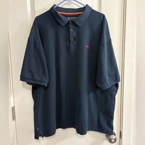 Simms Men's Dark Blue Polo Shirt